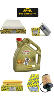 Castrol Fiat Doblo,linea 1.6 Multi Jet Filitre Bakım Seti